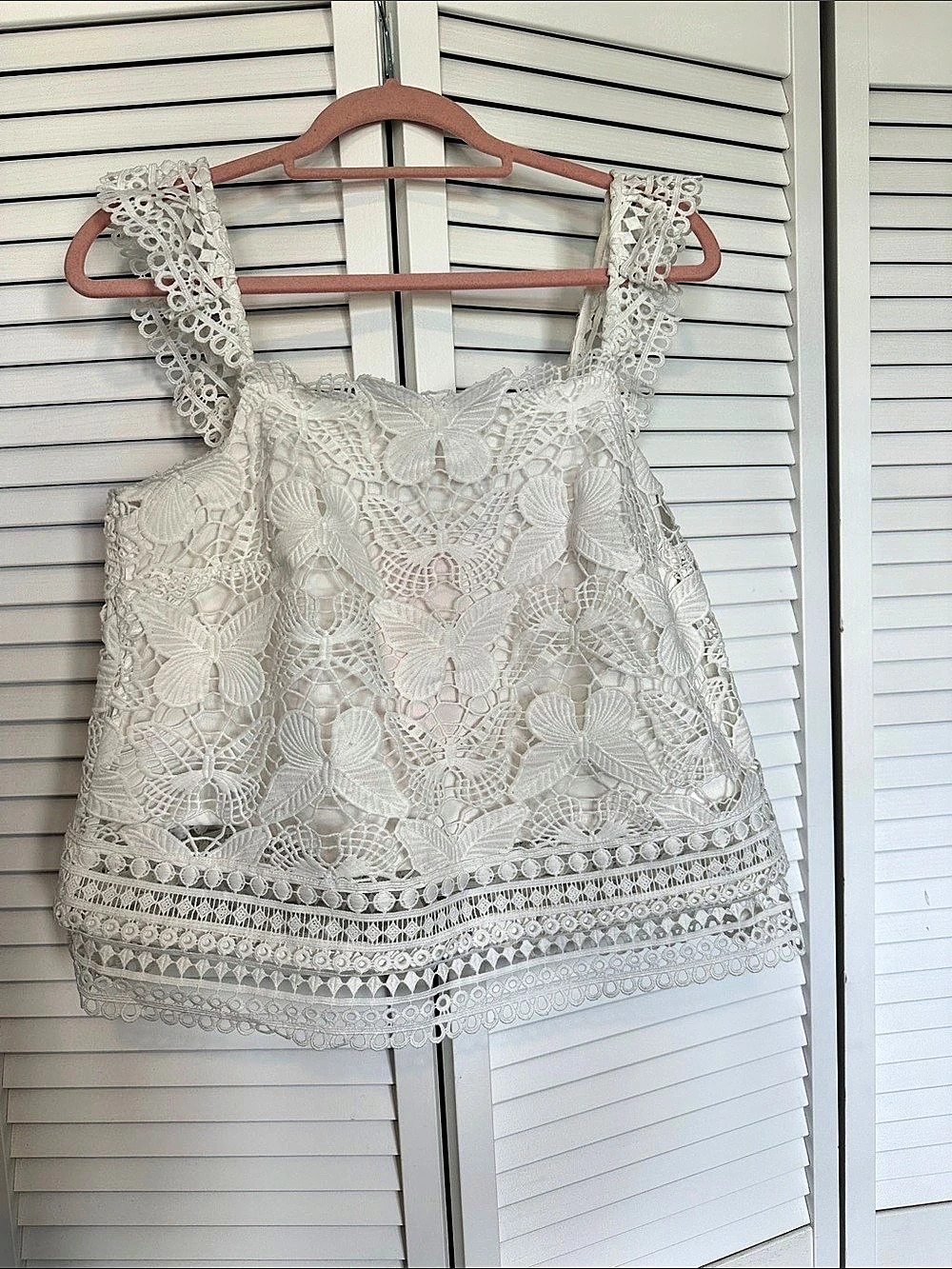 Lilly Pulitzer Adara Floral Lace Camisole White Medium